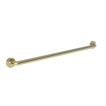 Newport Brass 39" L, Two Post, Solid Brass, 36" Grab Bar in Polished Brass  Uncoated (Living) 1020-3936/03N